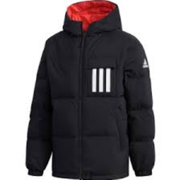 Adidas Terrex Reversible 3-Stripe Down Hooded Coat